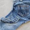 Bichon Teddy Denim Overalls: All-Season Four-Legged Outfit for Small Dogs