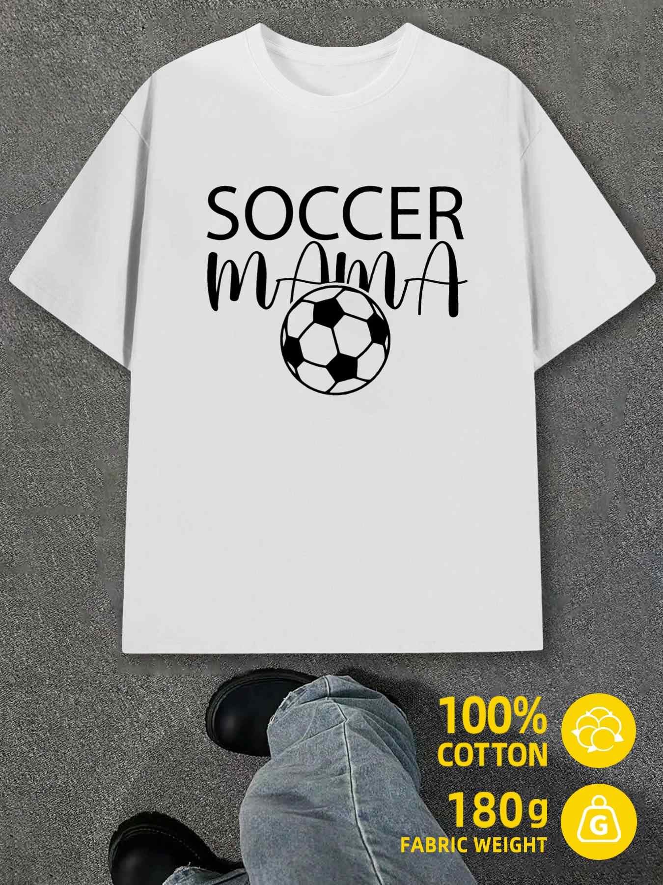 T-Shirt Y2K Soccer Mama Shirts White M
