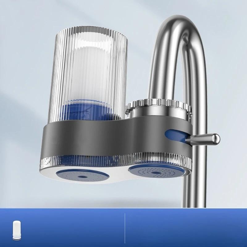 

Universal Faucet Water Purifier with Adapters & Filter Elements Kitchen Tap Water Filters Detachable Washable Filtration Devices