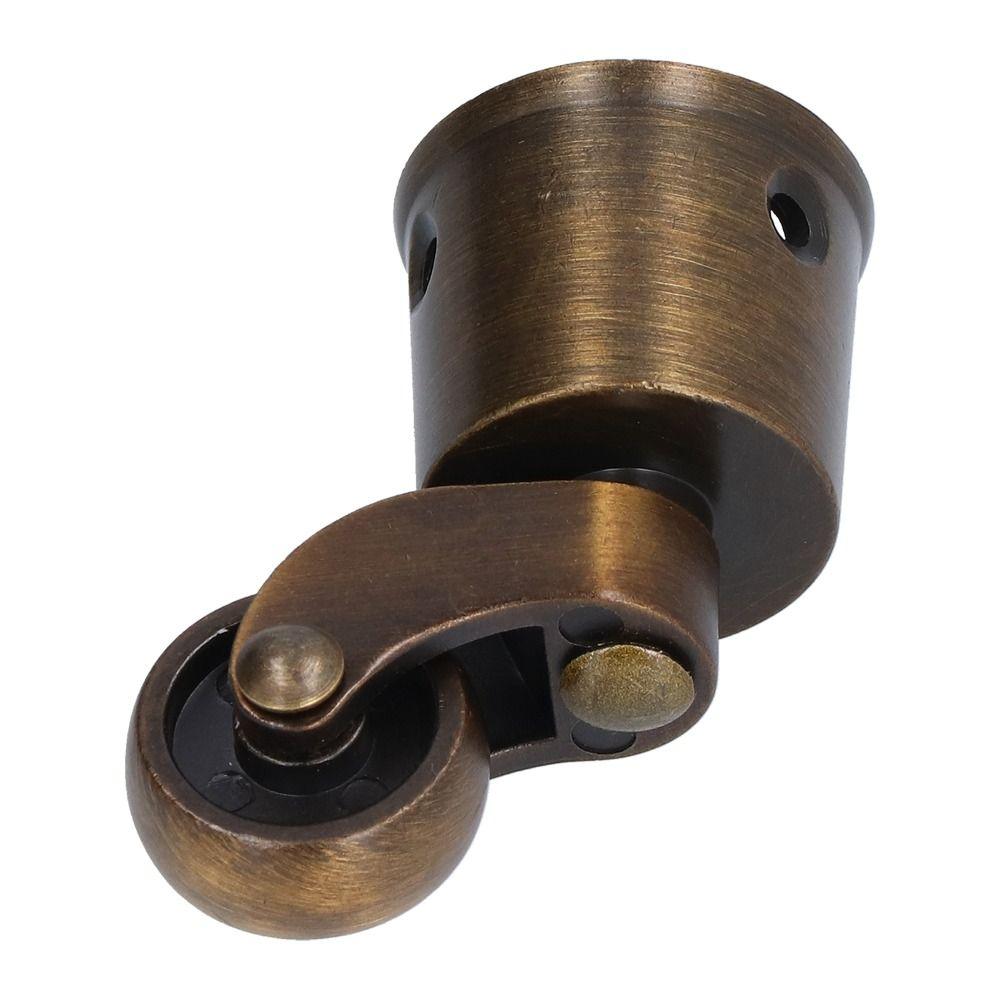 Stabile Zinklegierung Möbelrollen Langlebige Bronze Runde Tassengleiter Schwenkbare Tassengleiter Möbel