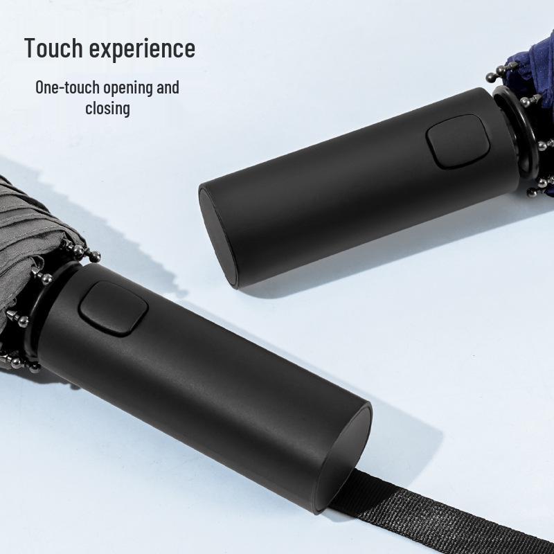 Black Magic Auto-Close Memory Umbrella: Compact, Foldable, Ideal for Business and Gifts