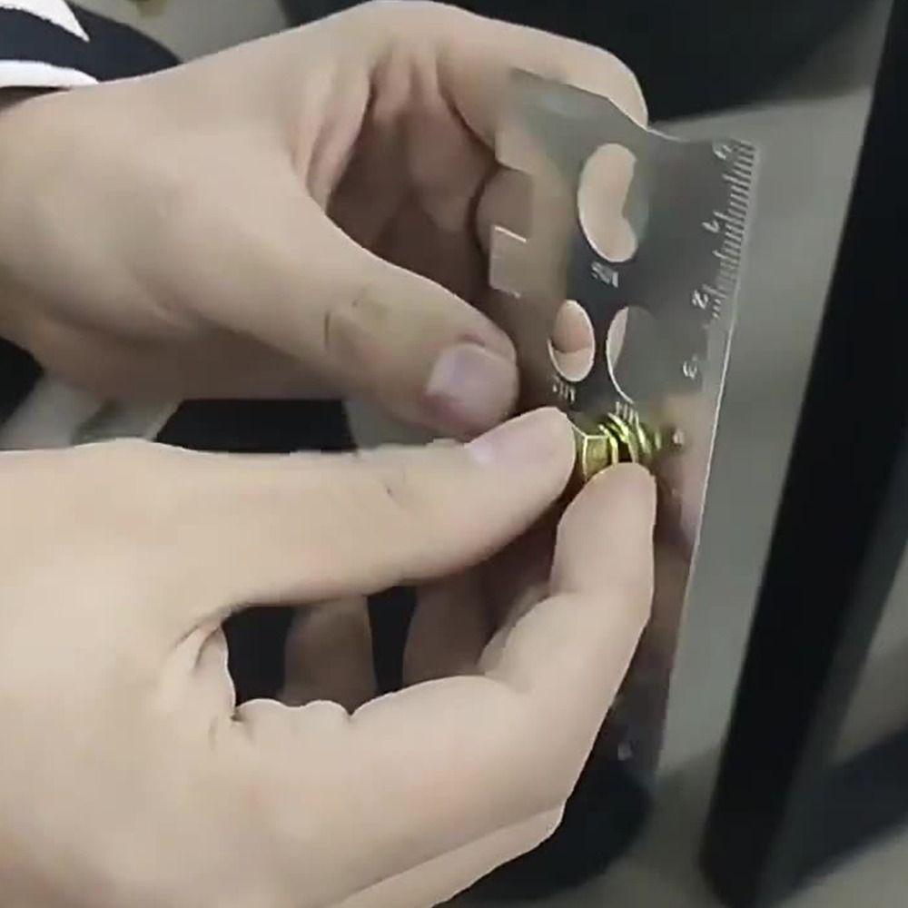 Space Saving Thread Checker 304 Stainless Steel Gauge Ruler Screw Measurement Ruler  Home Use