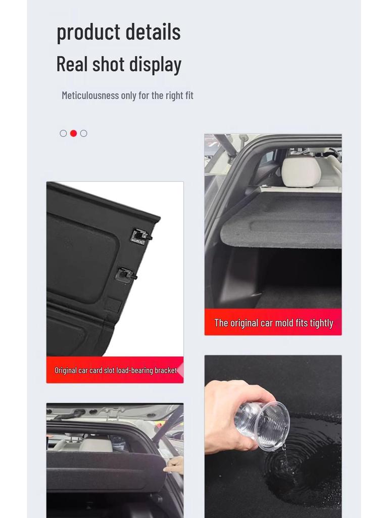 Boyue COOL 24 Model Rear Trunk Cargo Cover for Geely Cityray