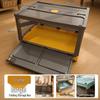 Thickened Foldable Transparent Storage Box with Double Doors - Large Capacity for Small Apartments