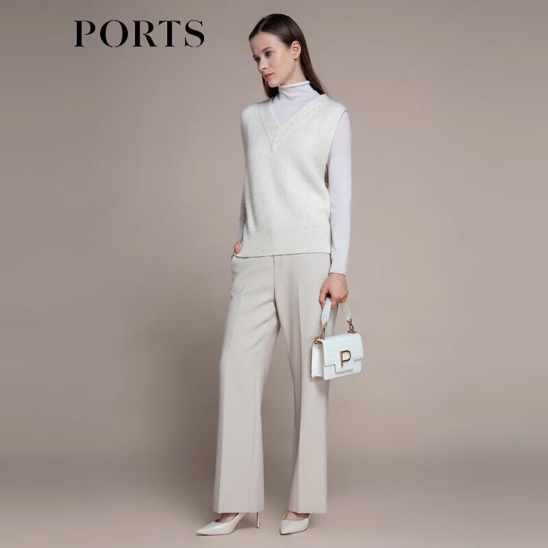 Ports Women's Half-High Collar Cashmere Blend Sweater