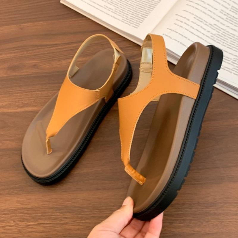 

Модные балетки Женские сандалии с перемычкой Модная платформа Летняя обувь 2025 Дизайнерские уютные шлепанцы Новые тренды Повседневные сандалии для женщин 35