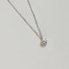 S925 Sterling Silver Moissanite 1 Carat Pendant Necklace French Design Rhodium Plated Fashion Jewelry for Women