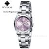 WWOOR 8804 Women's Trendy Luminous Steel Band Calendar Watch