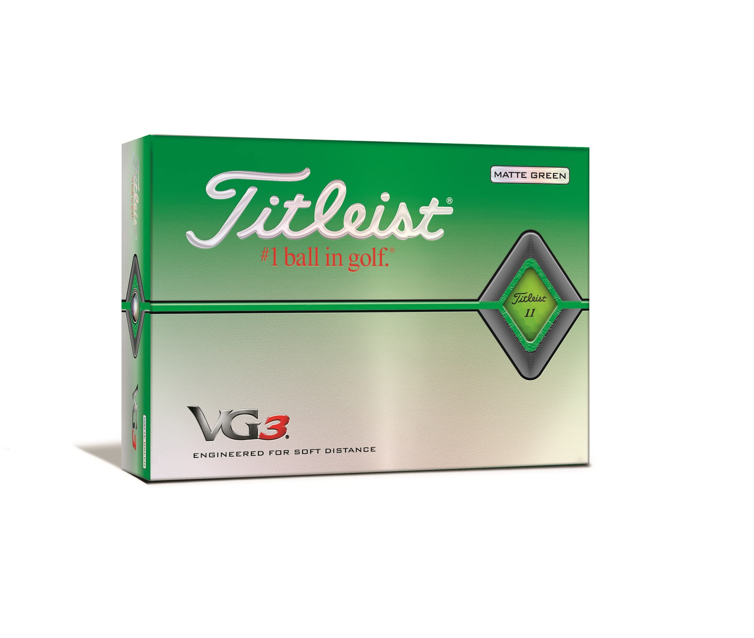

Titleist VG3 Golf Ball Matte Green T3426S