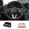 Horké W221 2025 Pro Mercedes-Benz Pro Logo AMG Samolepka na volant Kryt emblému auta Samolepka na interiér Nálepka Pro AMG Mercedes Ben YX4