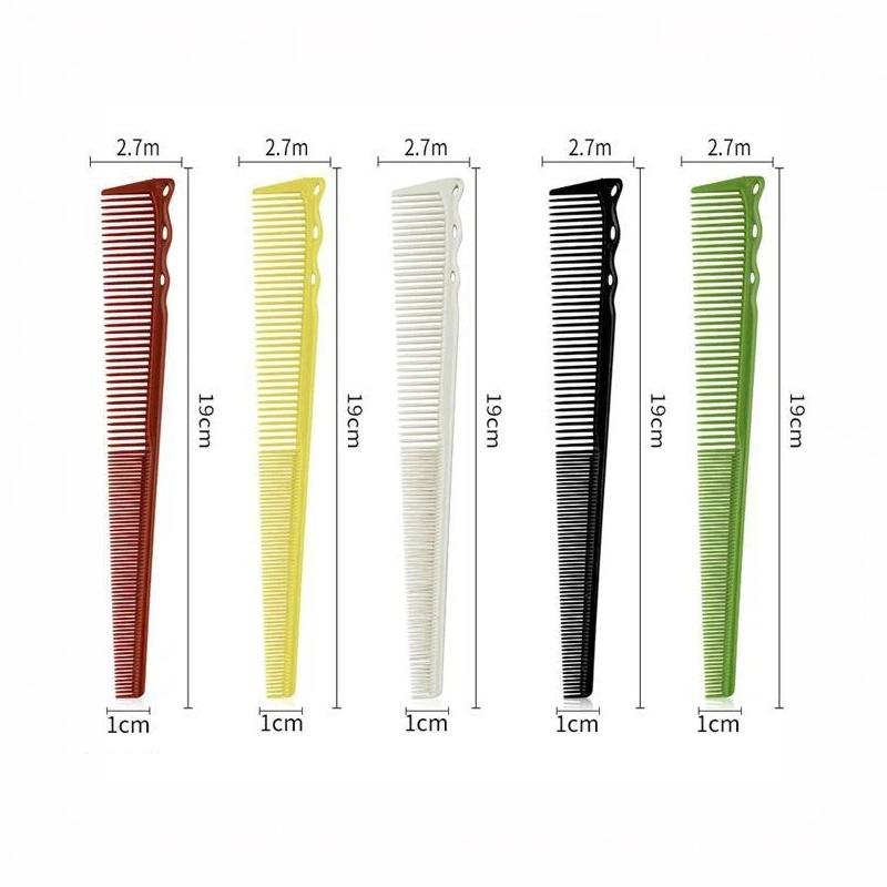 Anti Static Barber Cutting Comb 1Pc Dual Density Teeth Durable Plastic Comb for DIY Home Hair Cutting