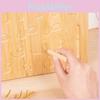 Дерев'яна дошка-пазл з алфавітом та цифрами для дошкільної освіти та тренування письма