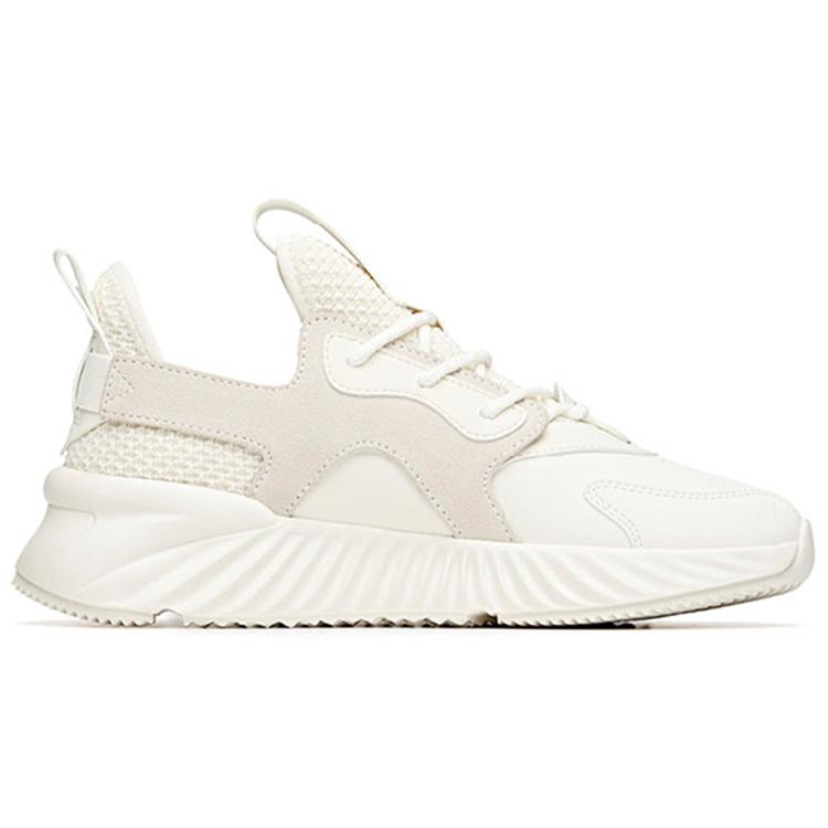 ANTA Chunky Sneakers Women's Low top Ivory White/Light Brown 922018803-6