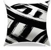 Home Decor Abstract Black And White Brushstroke Pillows Pattern Cushion Cover Suitable For Sofa Bedroom Car Pillow Cover