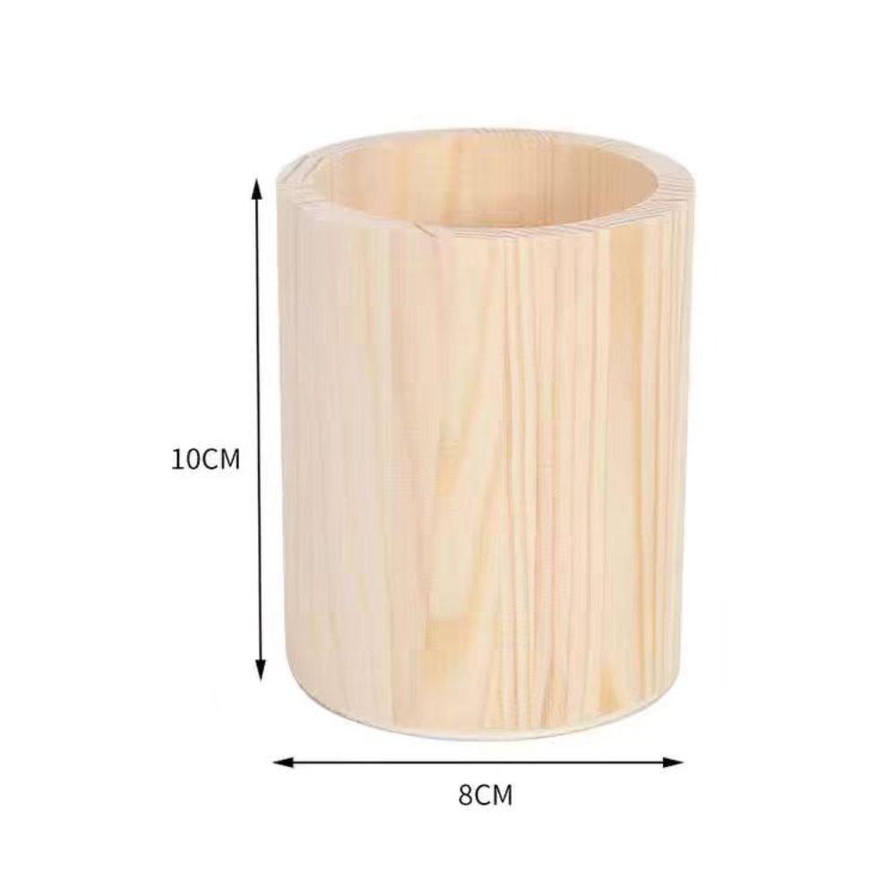 Large Capacity Wood Pen Pencil Box Organizer Pot Pencilcase Pencil Case Students Boys Girls