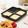 1pc Square Waffle Molds - Non Stick Baking Tray Suitable for Most 4-7QT Air Fryers | Reusable Belgian Waffles, Pancakes, and Egg Beaters | Dishwasher