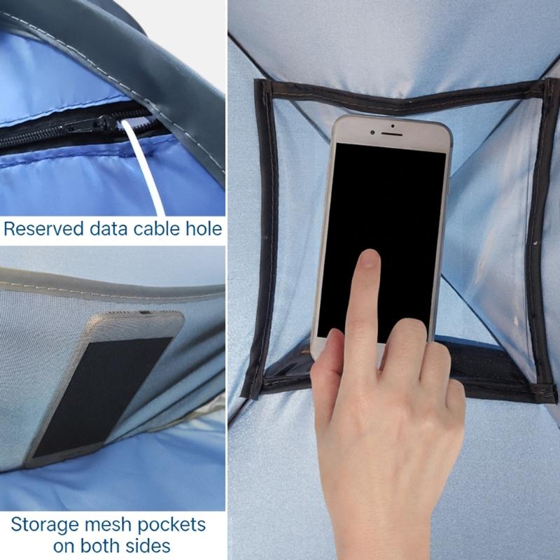 Simple Carry Sun Screen Head Tent Including Storage Bag Works With Pack For Camping Beach Or Room M Size