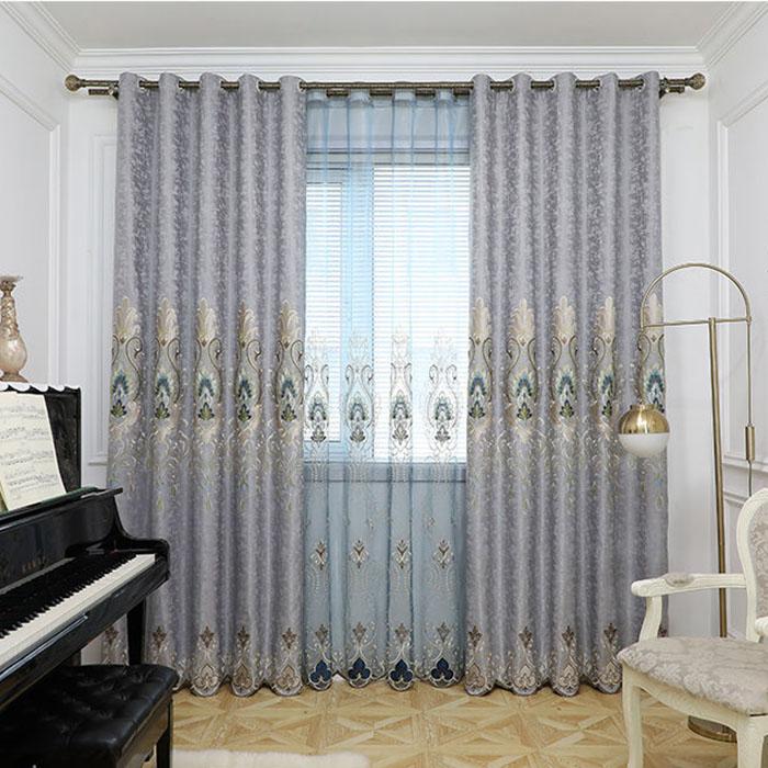 Blackout Curtains Thickened Chenille Living Room Bedroom Insulation Home Curtains Nordic Modern Style Curtains Rod