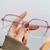New Anti Blue Light Glasses Big Square Frame Women Unisex Durable Ultralight Male Fashion Trendy Spectacles Vintage Eyeglasses