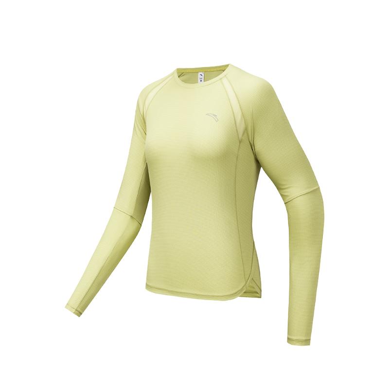 

Anta Running Series Sports Casual Simple Solid Color Round Neck Pullover Comfortable Versatile Long Sleeve T-Shirt Women T-Shirt 962535403-4 2XL