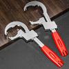 Adjustable Basin Wrench With Interchangeable Heads Faucet Repair Tool For Sink Installation with Nonslip Teeth Design