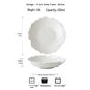 LISM Pure White Ginkgo Leaf Dinnerware Set