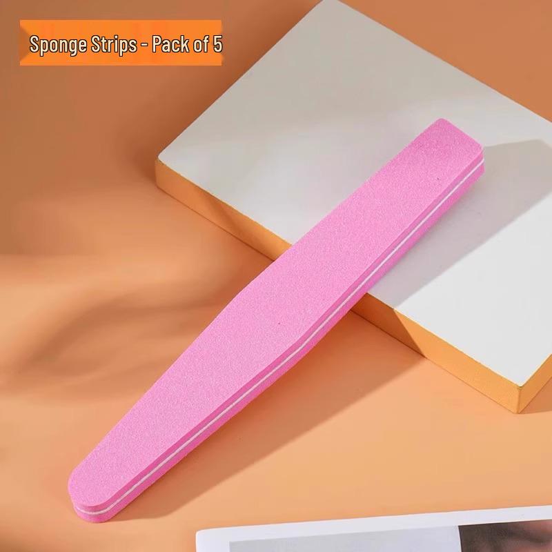 Nail File & Buffer Set: Emery Board, Sponge Buffer, Manicure Sanding Strip for Hand Care