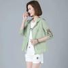 Loose Plus Embroidered Sun Protection Clothing, Short Jacket, Sun Protection Clothing, Embroidered Outerwear, UV Resistant Clothing