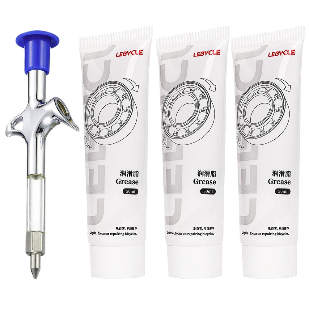 Motorcycle Bicycle Maintenance oil, Bearings Lubricant Grease & Gun, MTB Road Bike Maintenance Syringe Tool