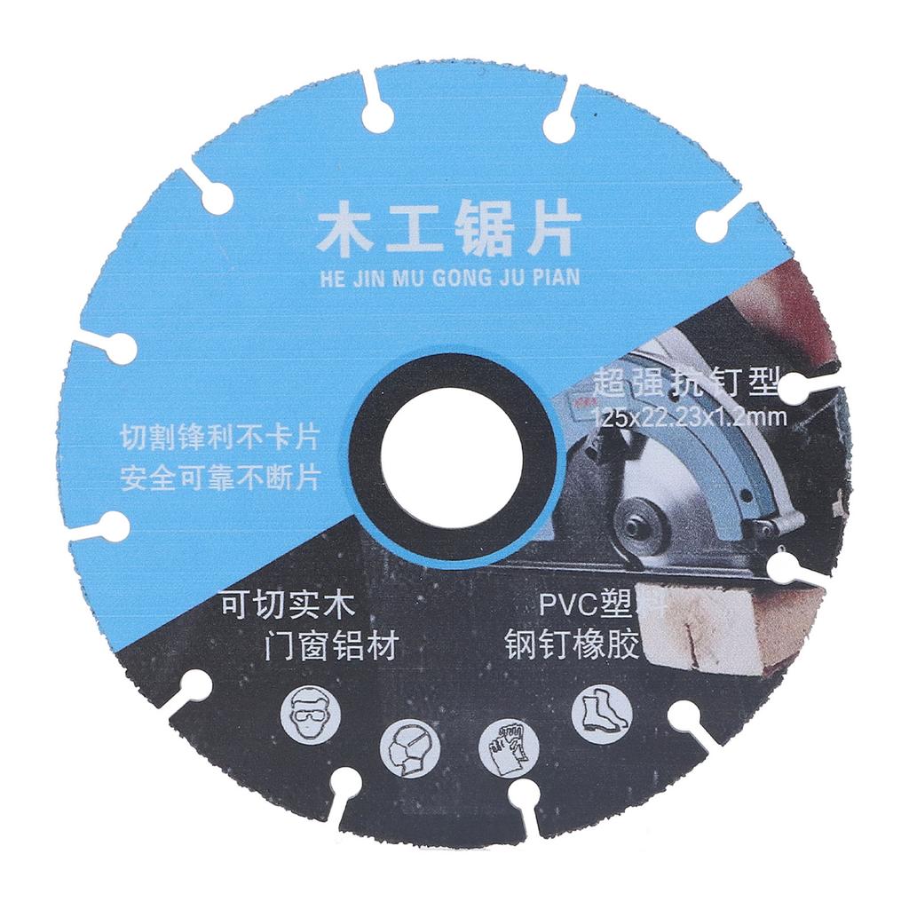 5in Woodworking Saw Blade Efficient Chip Removal High Manganese Steel Circular Cutting Blade for