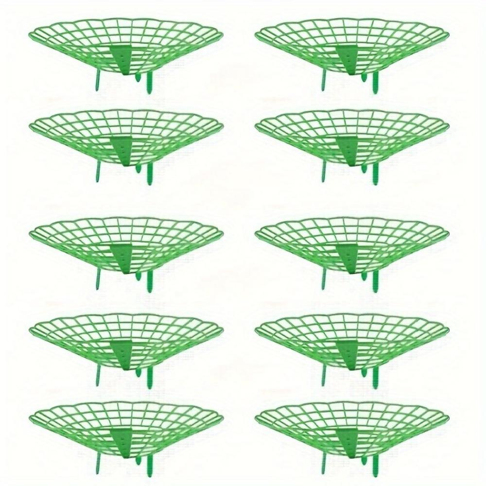

5/10 шт. Зеленая подставка для выращивания клубники с 3 прочными ножками для предотвращения плесени и гниения плодов, практичная стойка для хранения во дворе