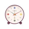 Analog Alarm Clock with Night Light Non-Ticking Silent Battery Operated Bedroom Desktop Digital Quartz Clock Children Students Birthday Gift