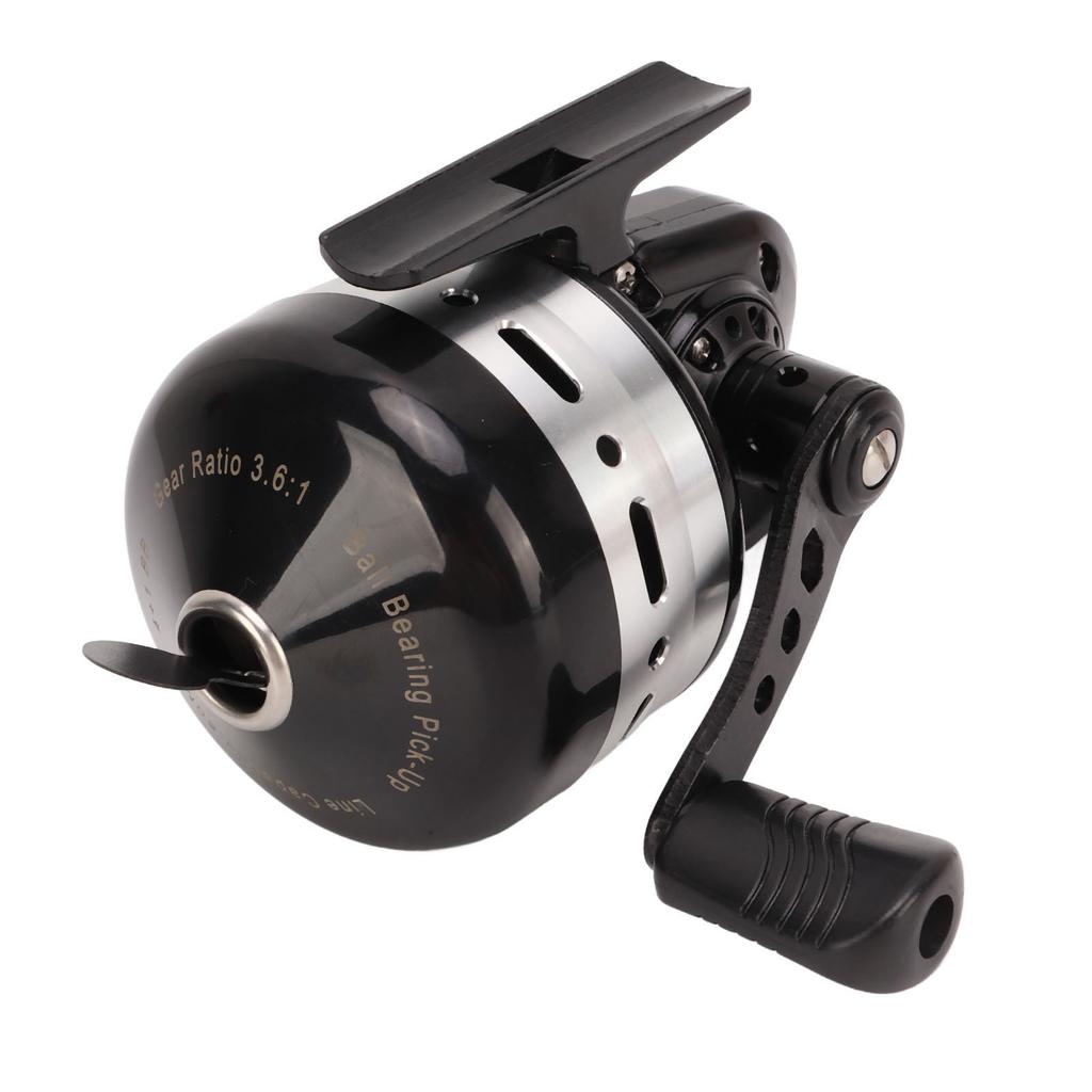Fishing Spinning Reel Stainless Steel Metal Black 3.6:1 Gear Ratio Baitcasting Fishing Reel for Freshwater Saltwater