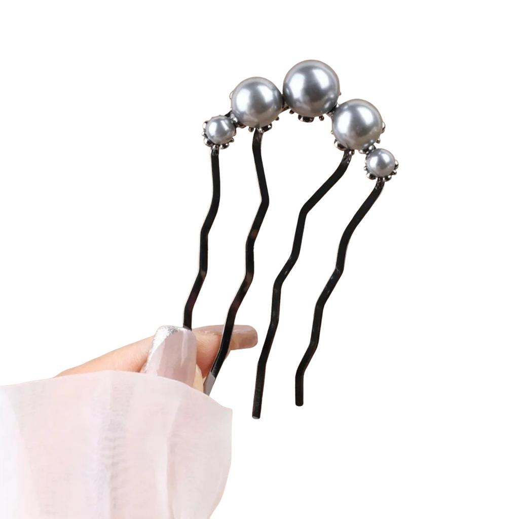 U Shaped Hairpin For Women Trendy Exquisite Pearl Hair Stick Elegant Jewelry Hair Pin Girls Trendy Daily Life Hair Accessories