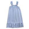Women's Polka Dot Cotton Gauze Nightdress - Summer Sling, Mid-Length, Sweet & Lovely Pajamas