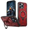 Military Armor Shockproof Case For iPhone 11 12 13 14 15 Plus 16 Pro Max 360° Rotating Ring Holder TPU Frame Plastic Phone Cover