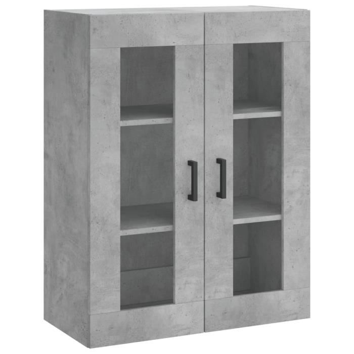 VidaXL Armoire murale gris béton 69,5x34x90 cm 828480