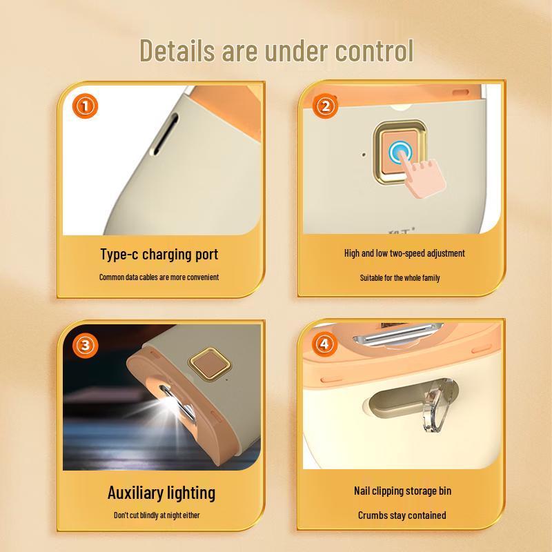 Automatischer Elektrischer Nagelknipser und Trimmer