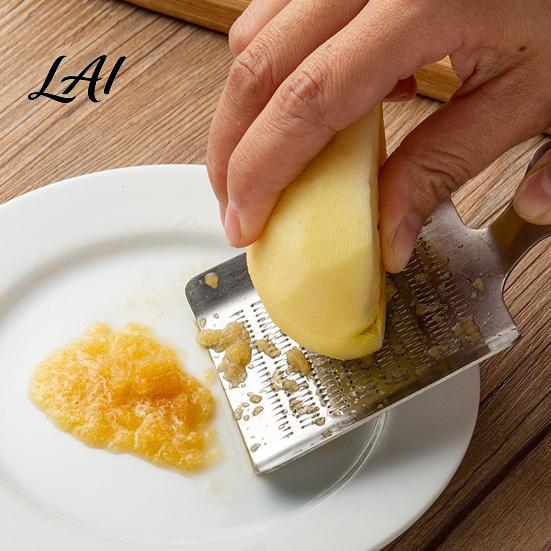 Ginger Paste Grater Stainless Steel And Garlic Grinder Easy Clean Handheld Manual Grater Mincer for Cooking Residue Separation Multi Purpose Kitchen