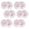 100Pcs Non Woven Disposable Microphone Cover Accessory for KTV Interview Stage Performance(White with Red Dot )