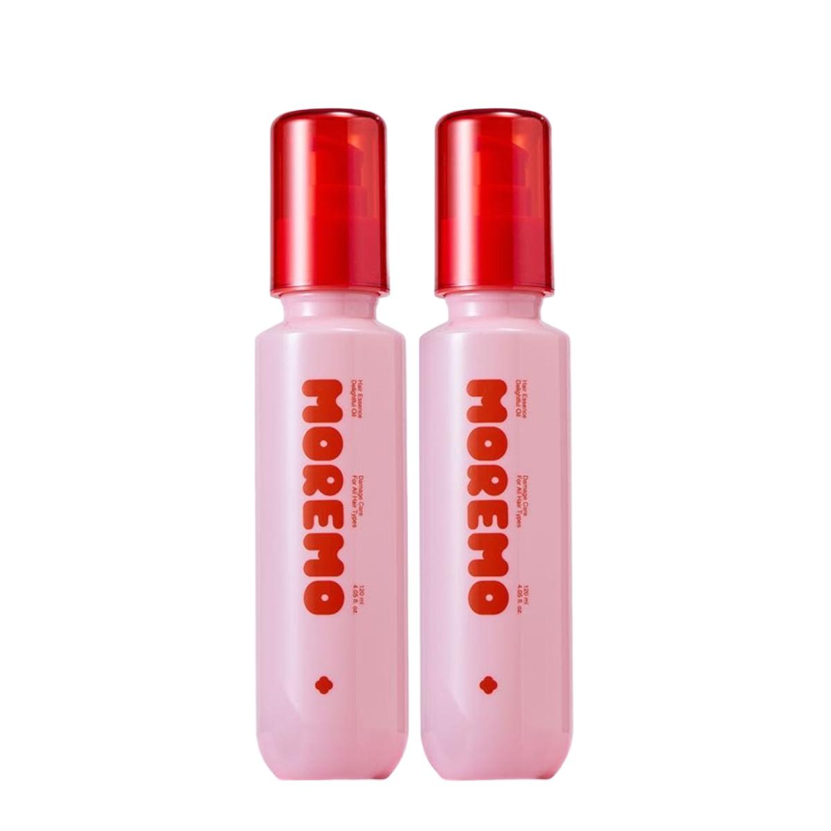 

Moremo Hair Essence Delightful Oil Non-Sticky Heat Protectant Double Set 120ml x 2