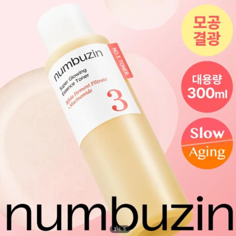 

numbuzin No. 3 Super Glowing Essence Toner 300mL