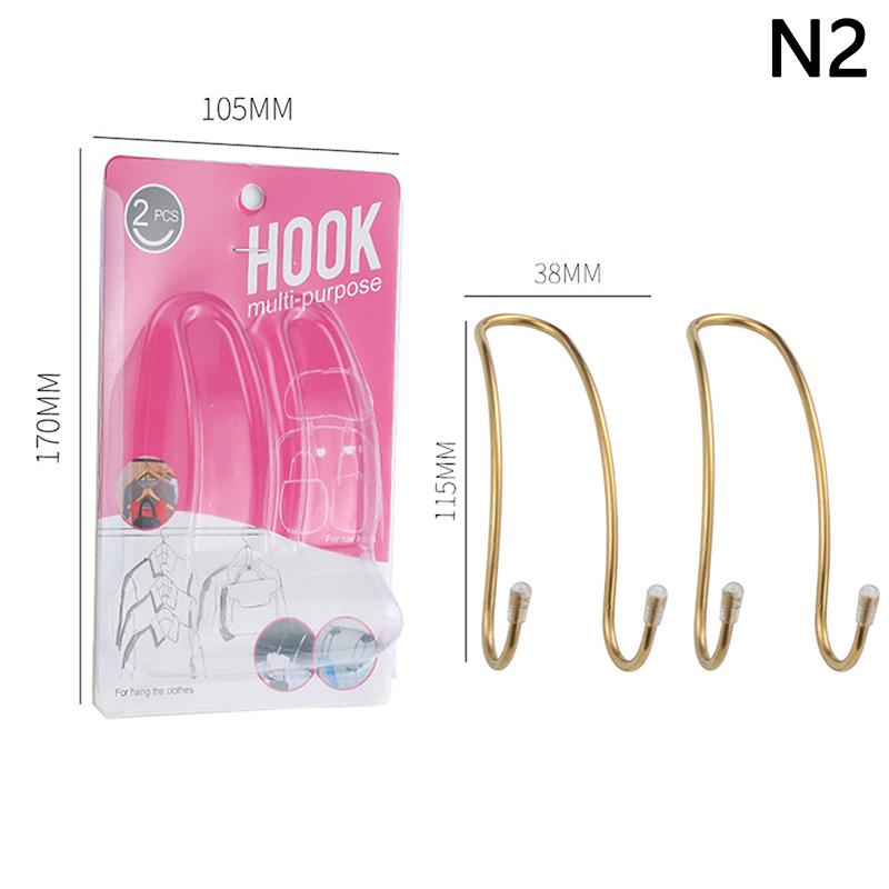 2Pcs Car Seat Hook Auto Hidden Back Seat Headrest Hanger For Handbag Shopping Bag Coat Storage Hanger Car Hook Organizer