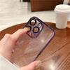 Luxury Plating Clear Silicone Phone Case For iPhone 15 14 13 12 11 Pro Max Lens Protection Case Back Cover