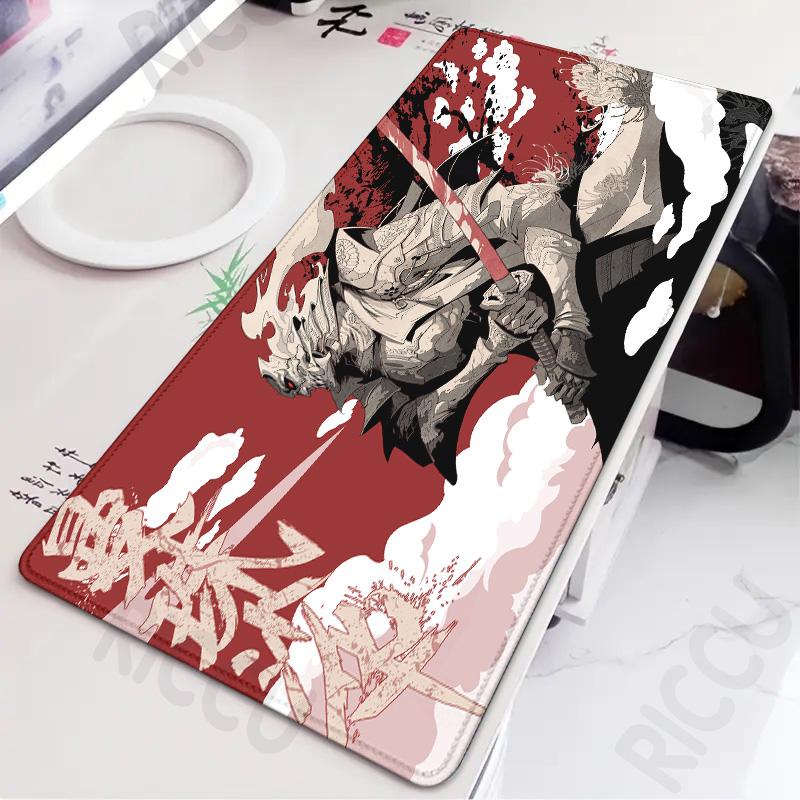 PC peripherals Japan samurai Gaming MousePad XXL red spider lily Anime Gamer Cabiner Keyboard Desktop Mat Carpet Rubber Mousepad