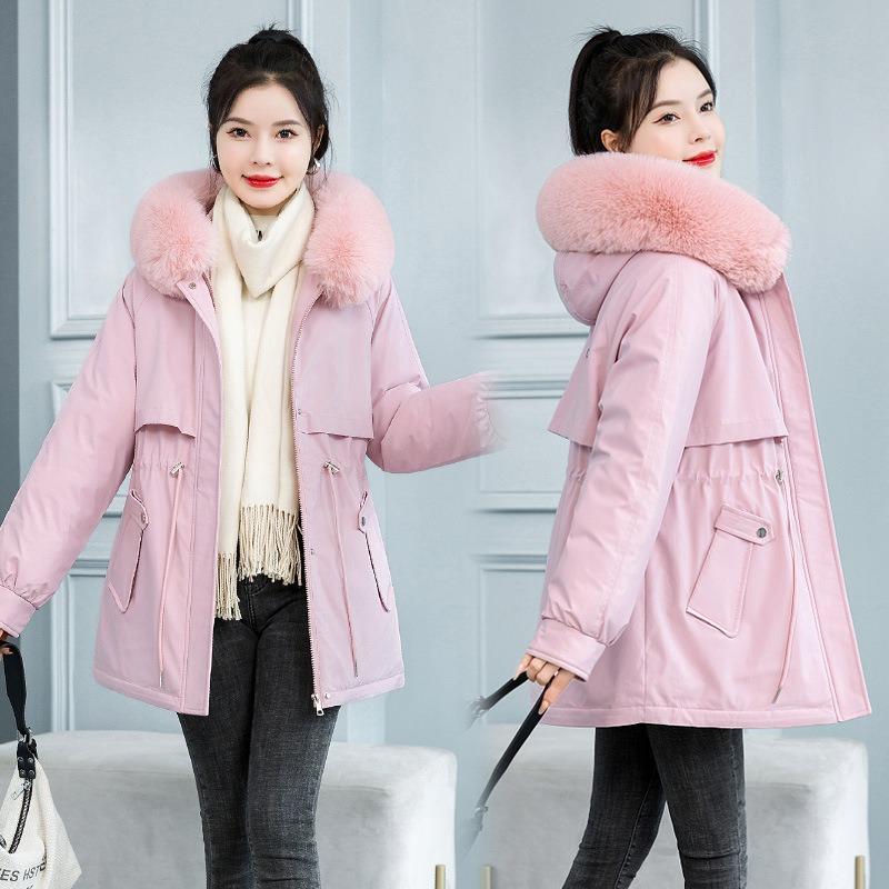 Short pie overcomes women's new winter velvet thickened student cotton clothes loose waist cotton coat