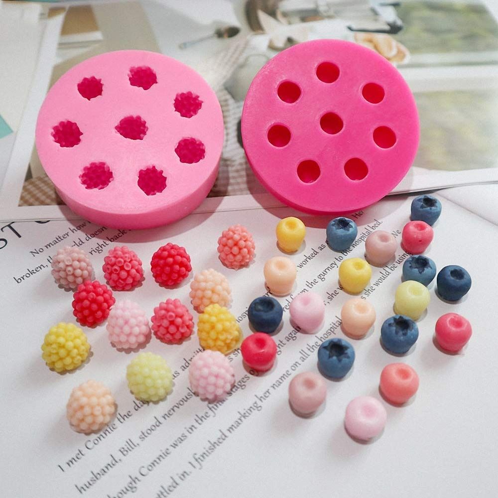 3D Fruit Shaped Fondant Molds Mini Fruit Shaped Fruit Fondant Molds DIY Heat-Resistant Chocolate Molds Gummies Making