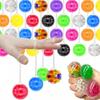 5-10Pcs Colorful Squeeze Ball with Rope Soft Yo-Yo Sensory Toys for Kids Stress Relief Birthday Party Favors Pinata Fillers