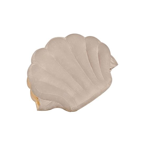 

Практичная износостойкая широкоформатная подушка для спинки с рисунком в виде ракушки, утолщенная подушка для сиденья автомобиля для дома L серый