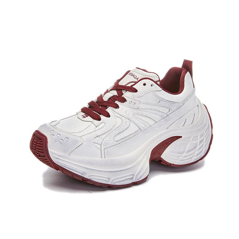 Absorbent sole dad shoes women's 2025 spring new old polished sports shoes platform casual shoes versatile shoes children